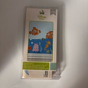 NIB Disney Baby Pixar Finding Nemo Wall Decals Appliqués 4 Sheets 10” x 18” Each